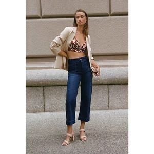 Anthropologie Dark Blue Flare Jeans